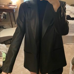 Zara Oversized Leather Blazer size XL